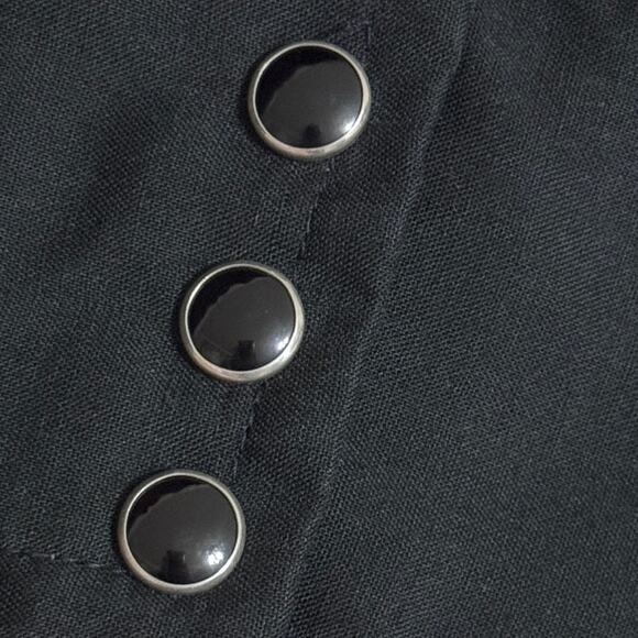 Vintage 80s Dee Cee Brand Black Western Shirt Red Embroidery Size L - Picture 4 of 7